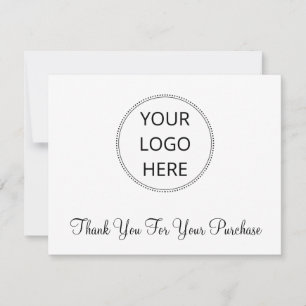 De Correspondance Ajouter votre carte à note plat Merci Logo