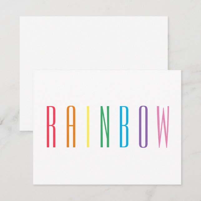 De Correspondance ARC-EN-CIEL 4,25x5,5 Carte Plate (Devant / Derrière)