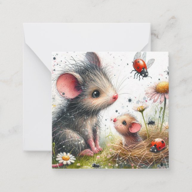 De Correspondance Belle carte souris (Devant)