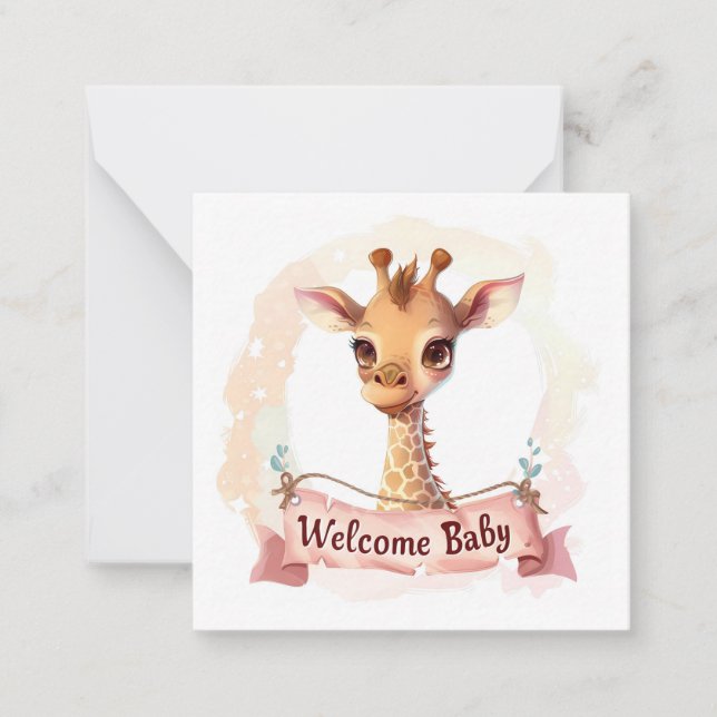 De Correspondance Bienvenue Nouvelle carte bébé (Devant)
