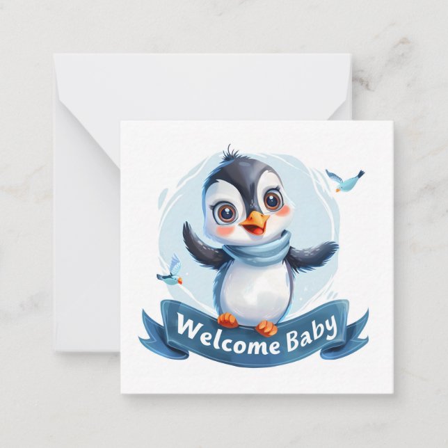De Correspondance Bienvenue Nouvelle carte bébé (Devant)