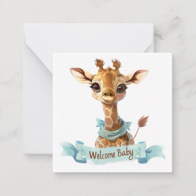De Correspondance Bienvenue Nouvelle carte bébé (Devant)