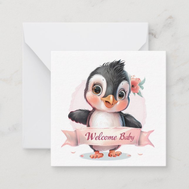 De Correspondance Bienvenue Nouvelle carte bébé (Devant)