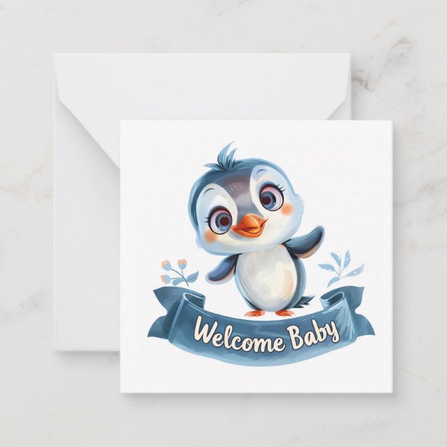 De Correspondance Bienvenue Nouvelle carte bébé (Devant)