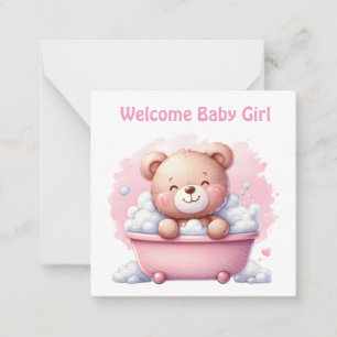 De Correspondance Bienvenue nouvelle carte bébé fille