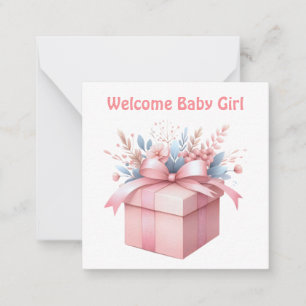 De Correspondance Bienvenue nouvelle carte bébé fille