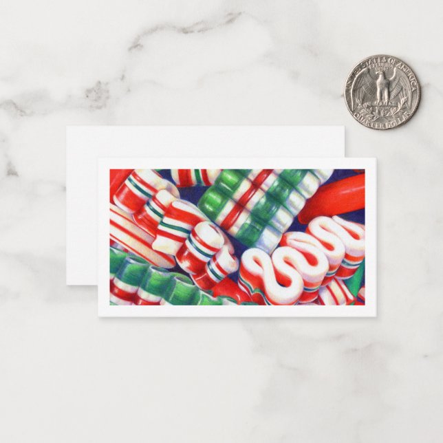 De Correspondance BONBON RUBAN 3.5x2 Carte Plate (Devant/Arrière en situation)