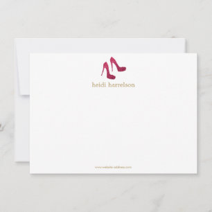 De Correspondance Boutique Parties scintillant rouge Talons Carte po