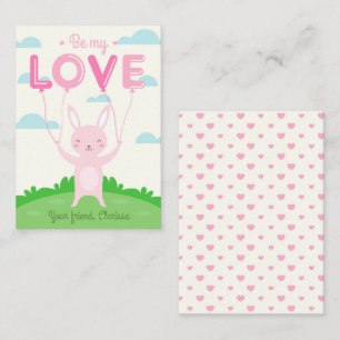 De Correspondance Bunny Valentines Carte Jour Enfants avec Amour Bal