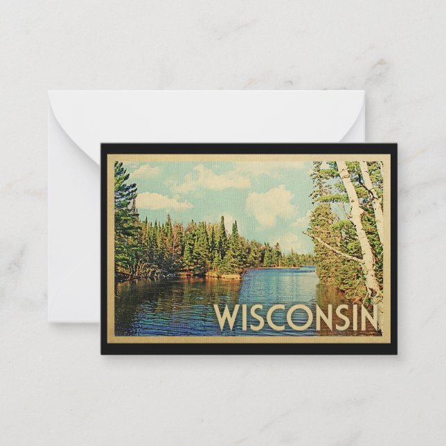 De Correspondance Carte à billet plat Wisconsin (Devant)