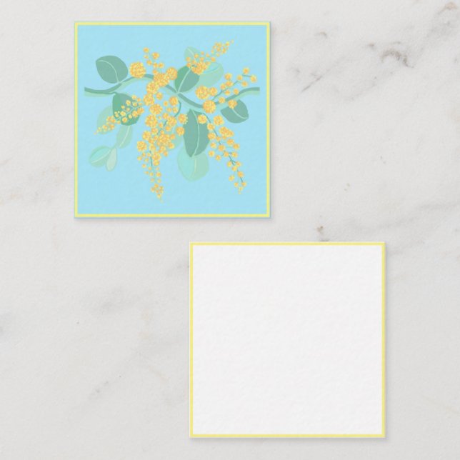 De Correspondance Carte à billets plats en fleurs australiennes (Devant / Derrière)