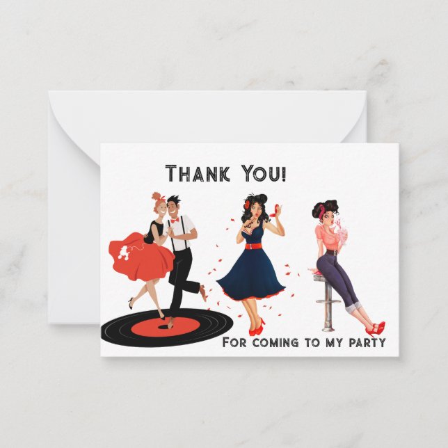 De Correspondance Carte à billets super Merci retro 1950 (Devant)