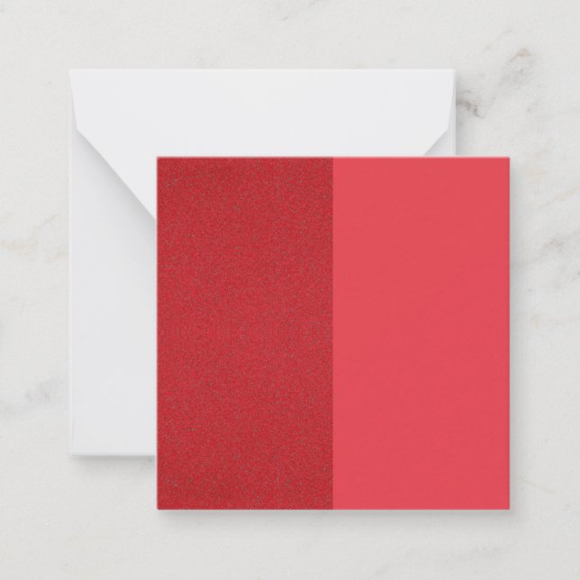 De Correspondance Carte à motif plat à texture divisée rouge tomate  (Devant)