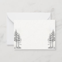 Carte à note plate, Arbres