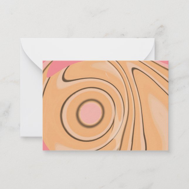 De Correspondance Carte à note plate avec conception abstraite (Devant)
