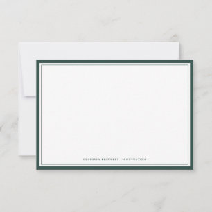 De Correspondance Carte à plat À feuillage persistant minimale
