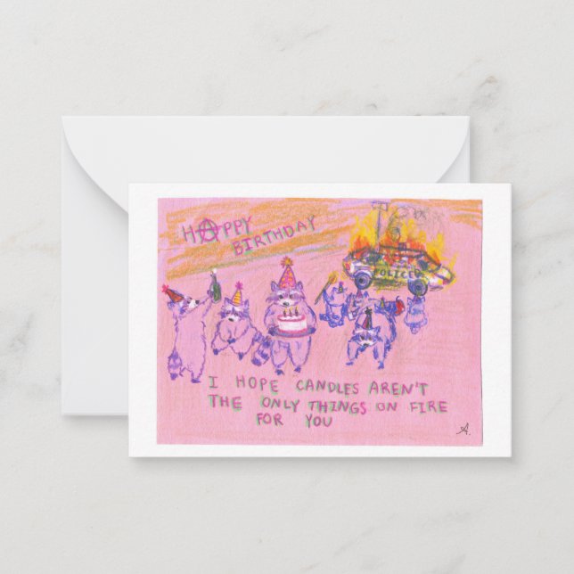 De Correspondance Carte Anarchist Raccoons (Devant)