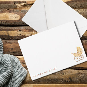 De Correspondance Carte baby shower Merci plat