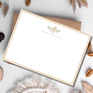 De Correspondance Carte baby shower Merci plat