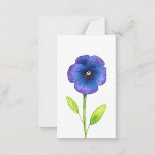 De Correspondance Carte Bleu Violet Pansy Note