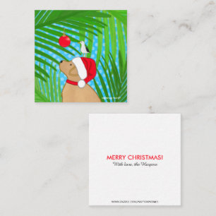 De Correspondance Carte Cadeau Chien Doré Tropical Père Noël Mouette