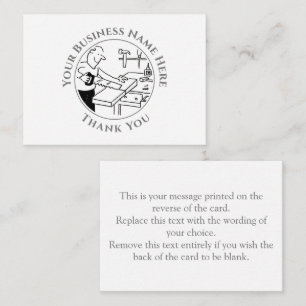 De Correspondance Carte Carpenter Thank You Note