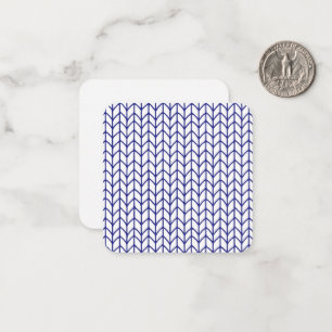 De Correspondance Carte Carré plat BLUE LINE KNIT 2,5 pouces