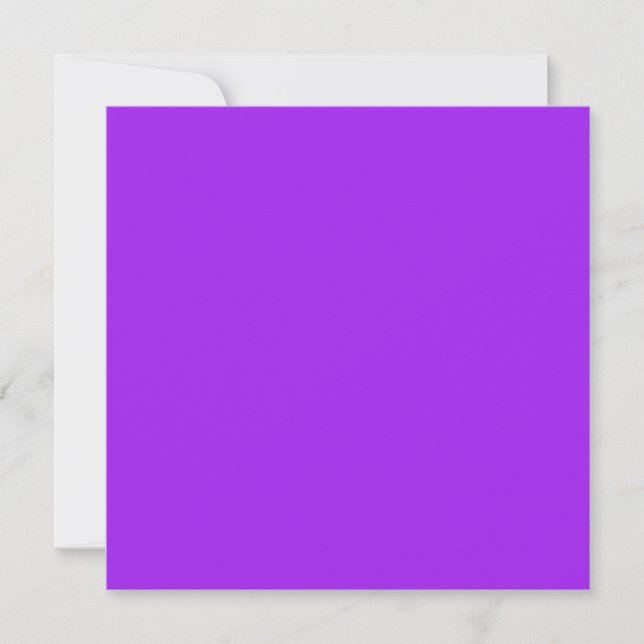 De Correspondance Carte Carré violet solide pour toute occasion (Devant)