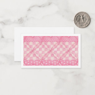 De Correspondance CARTE CARRÉE ROSE 3,5x2 Carte plate II