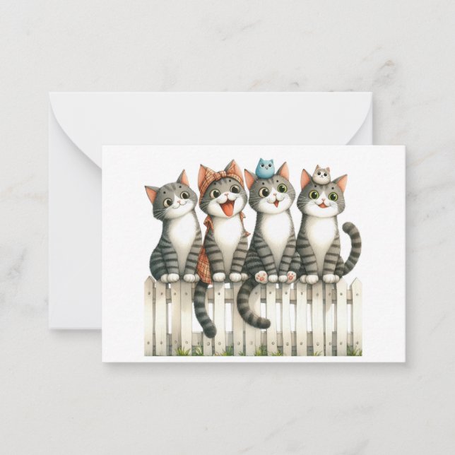 De Correspondance Carte chat mignonne (Devant)