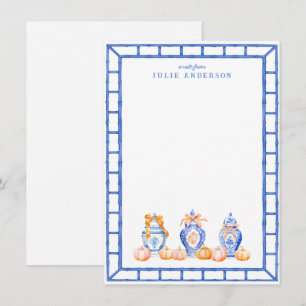 De Correspondance Carte Citrouille Automne Chinoiserie Ginger Jar No