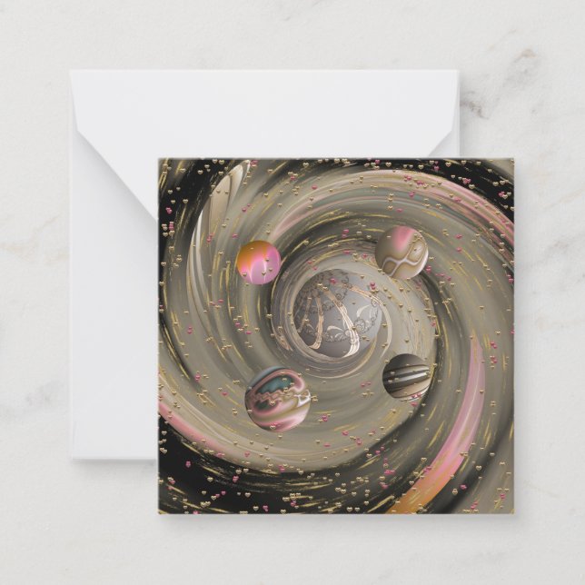 De Correspondance Carte Cosmic Love Galaxy Note (Devant)