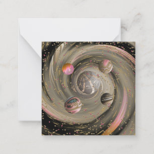 De Correspondance Carte Cosmic Love Galaxy Note