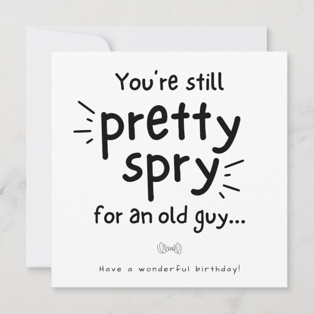 De Correspondance Carte d'anniversaire pour le Vieux Guy (Devant)