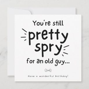De Correspondance Carte d'anniversaire pour le Vieux Guy
