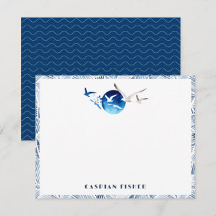 De Correspondance Carte d'Aquarelle Seaguls
