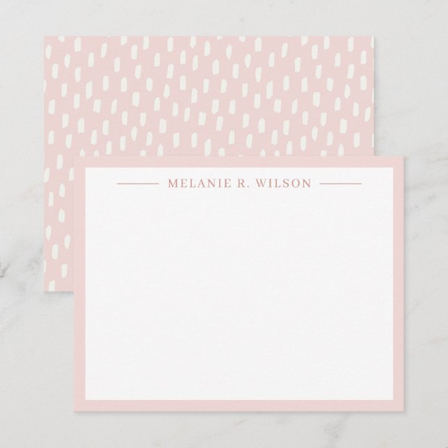 De Correspondance Carte d'information personnalisée avec points simp (Devant / Derrière)