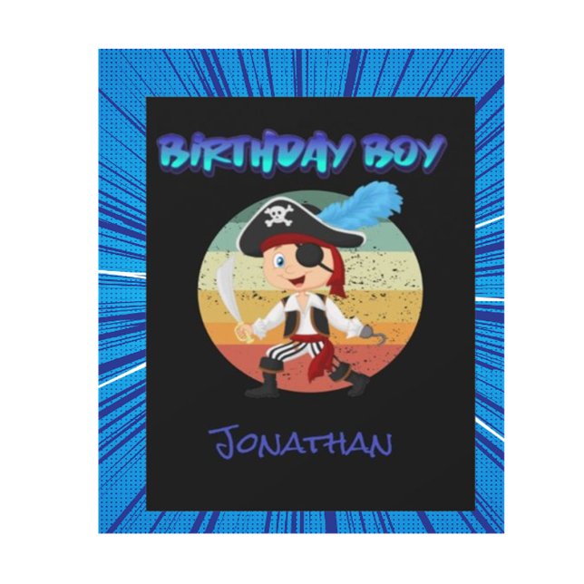 De Correspondance Carte d'invitation d'anniversaire du capitaine Jac (Order your Captain Jack Pirate Birthday Card today, and let the celebrations begin!)