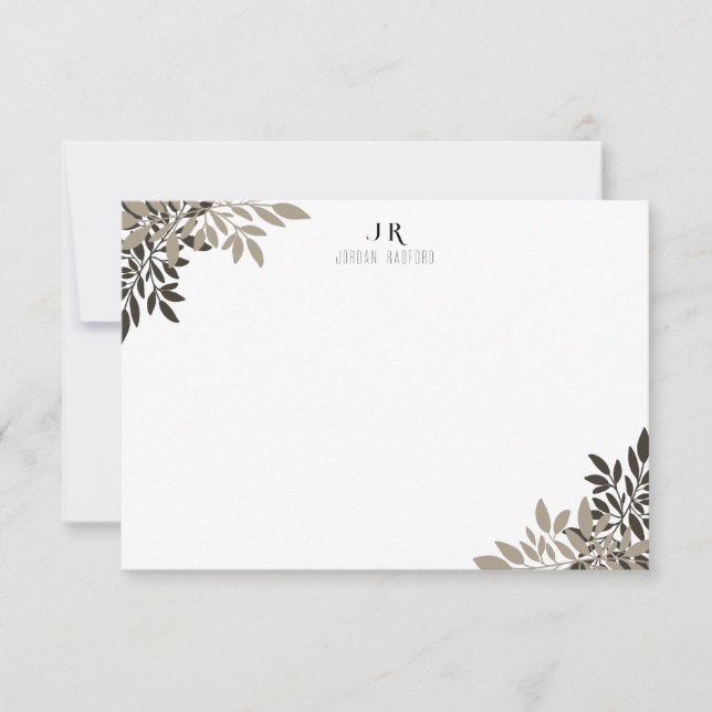 De Correspondance Carte fixe personnalisée (Devant)