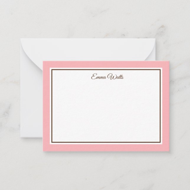 De Correspondance Carte Flat Note du nom personnalisé (Devant)