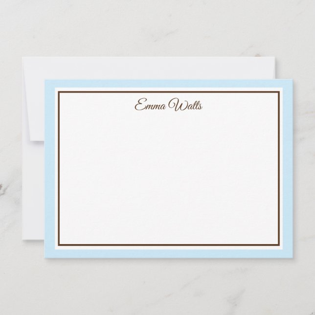 De Correspondance Carte Flat Note du nom personnalisé (Devant)