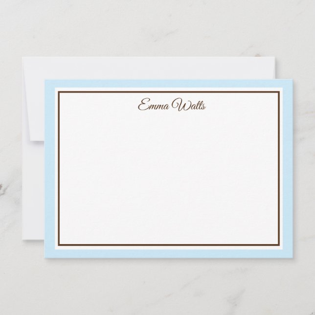 De Correspondance Carte Flat Note du nom personnalisé (Devant)