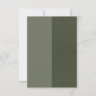 De Correspondance Carte Flat Verte Moss - Personnalisable
