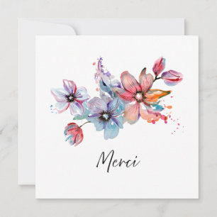 De Correspondance Carte Florale Merci