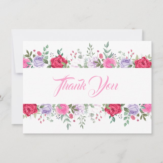 De Correspondance Carte Flore Merci plat (Devant)