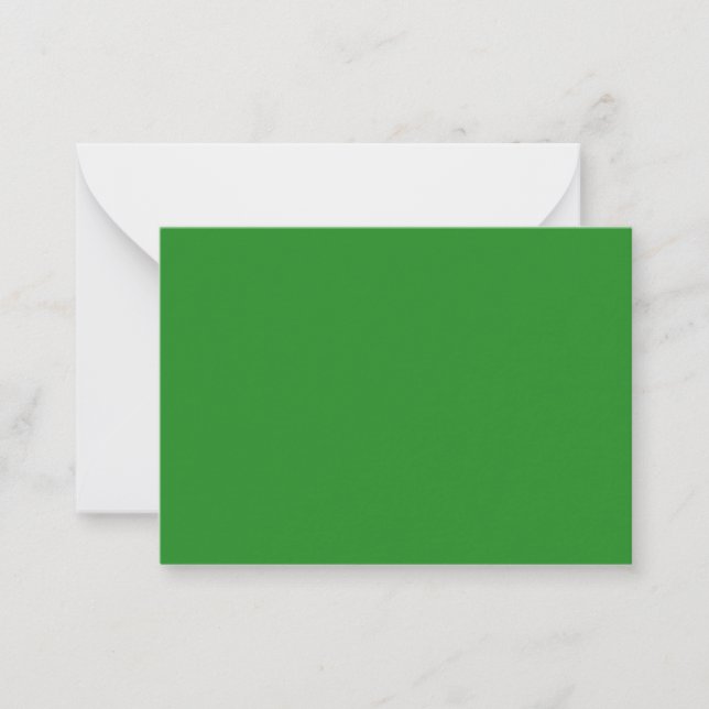 De Correspondance Carte Forêt Green & White personnalisée Note (Devant)