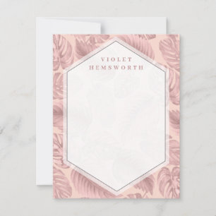 De Correspondance Carte Géométrique Pink Tropical