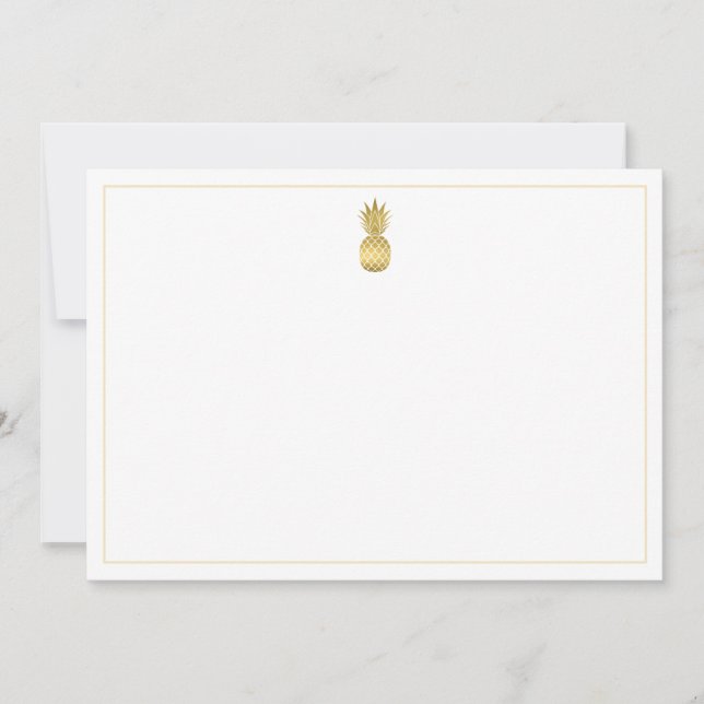De Correspondance Carte Gold Pineappy Note (Devant)