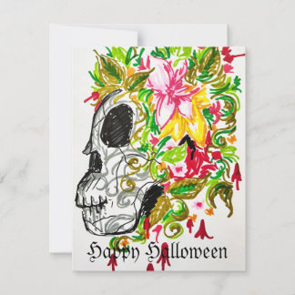 De Correspondance Carte Happy Halloween Skull sucre