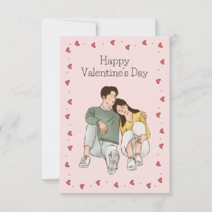 De Correspondance Carte Heureuse Sainte-Valentin Couple Manhwa